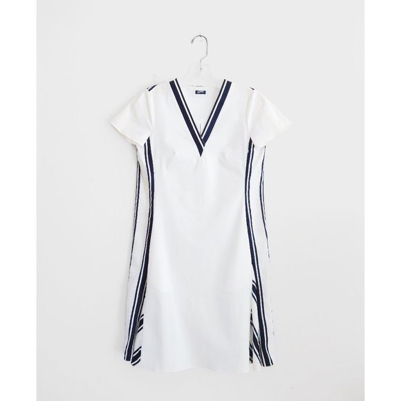 Jil Sander Dresses & Skirts - Jil Sander Navy White Navy Blue Stripe Tent Dress size FR 34 US 2